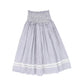 BAMBOO NAVY/WHITE STRIPED SMOCKED SKIRT [FINAL SALE]