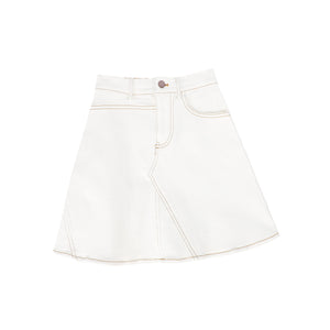 CABANA MID BLUE DENIM DRAW STRING SKIRT [FINAL SALE]