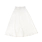 BAMBOO WHITE DENIM STITCHED MAXI SKIRT