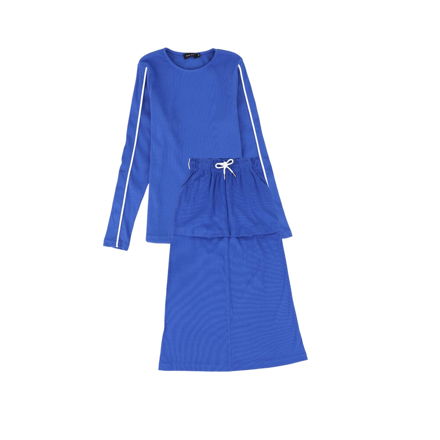 BAMBOO ROYAL BLUE PIPED SET