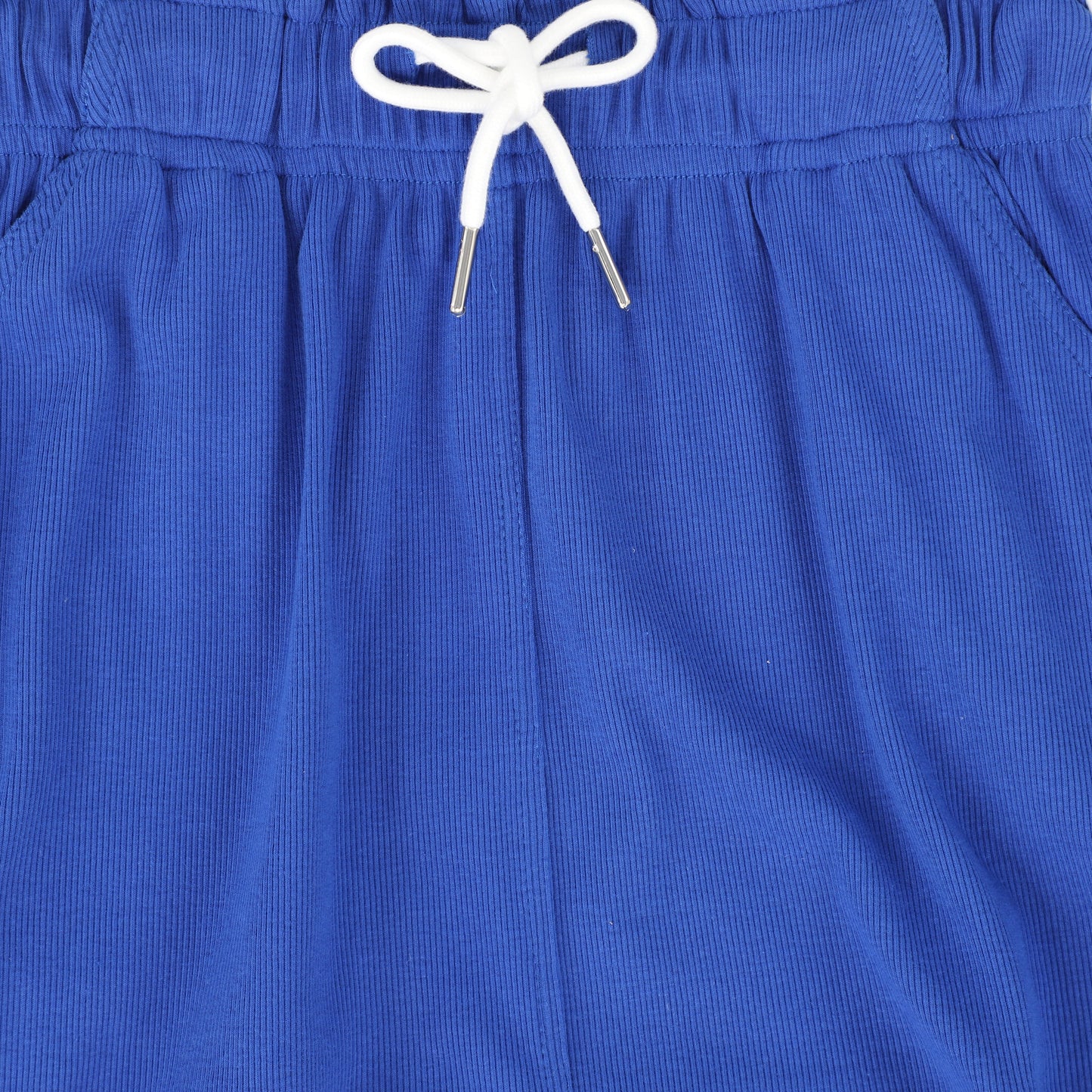 BAMBOO ROYAL BLUE PIPED MAXI SKIRT