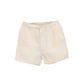 LE BOURDON TAN LINEN SHORTS