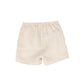 LE BOURDON TAN LINEN SHORTS