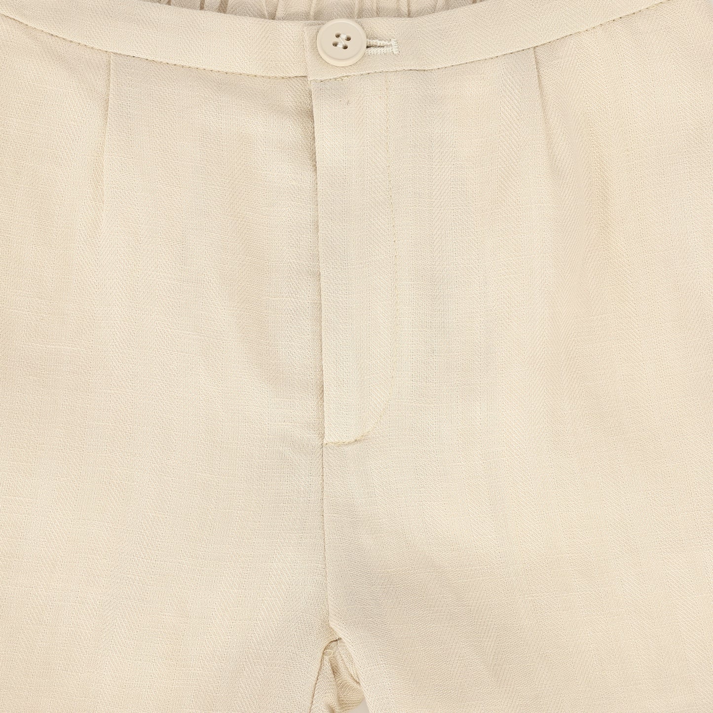 LE BOURDON TAN LINEN SHORTS