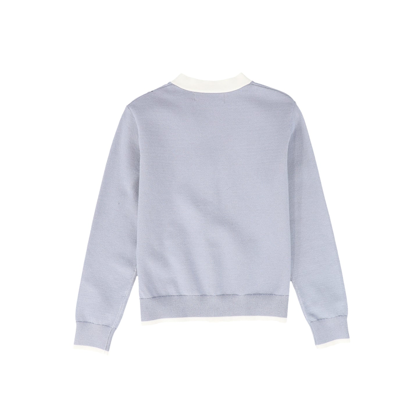 LE BOURDON POWDER BLUE TRIM CARDIGAN