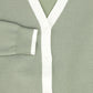 LE BOURDON GREEN TRIM CARDIGAN [FINAL SALE]