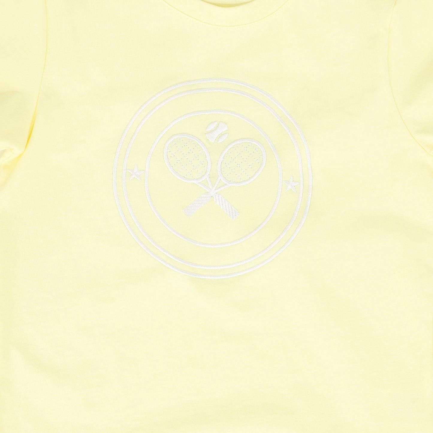 BAMBOO YELLOW TENNIS RACQUET SS T-SHIRT