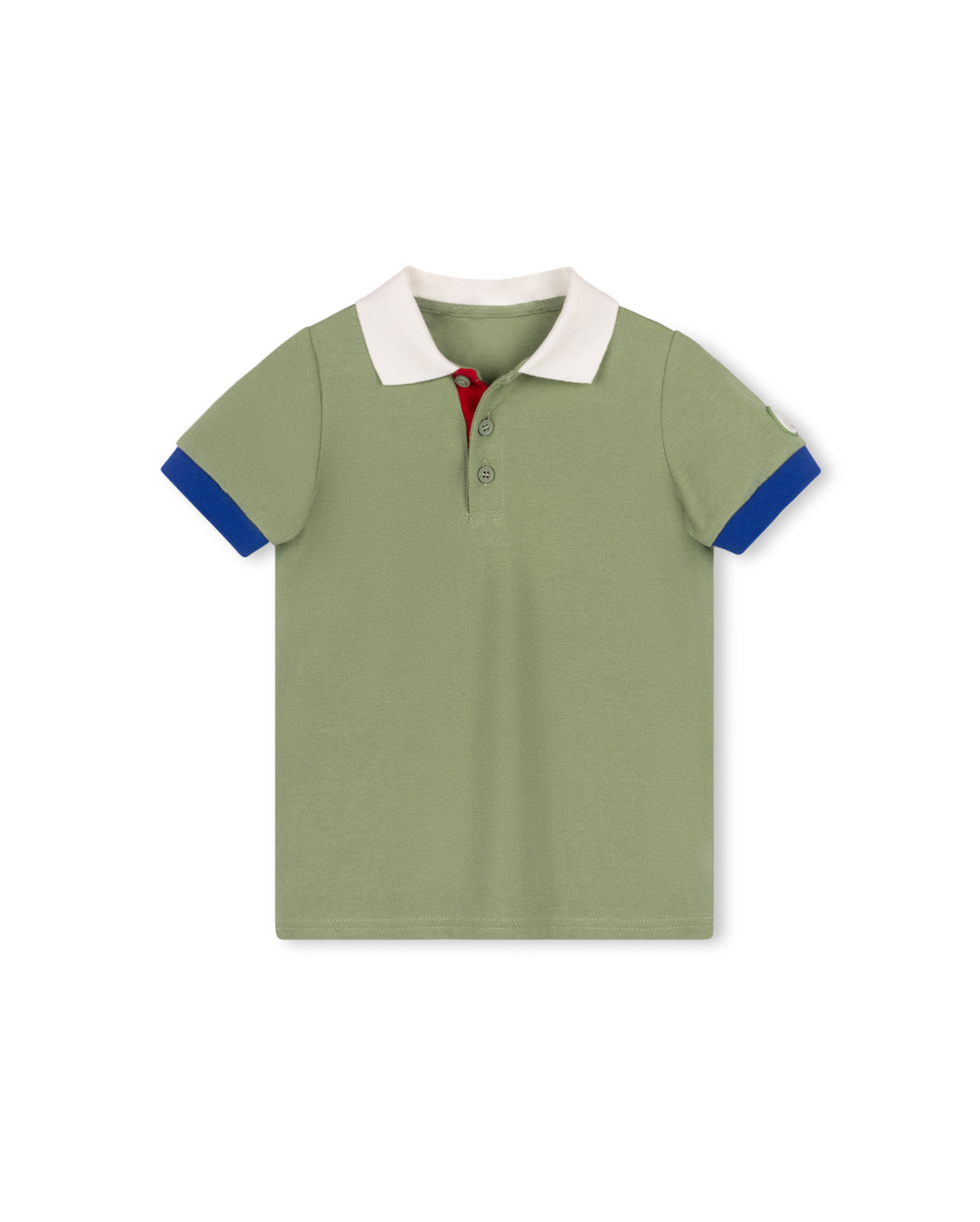 HARPER JAMES GREEN COLOR BLOCK SS POLO