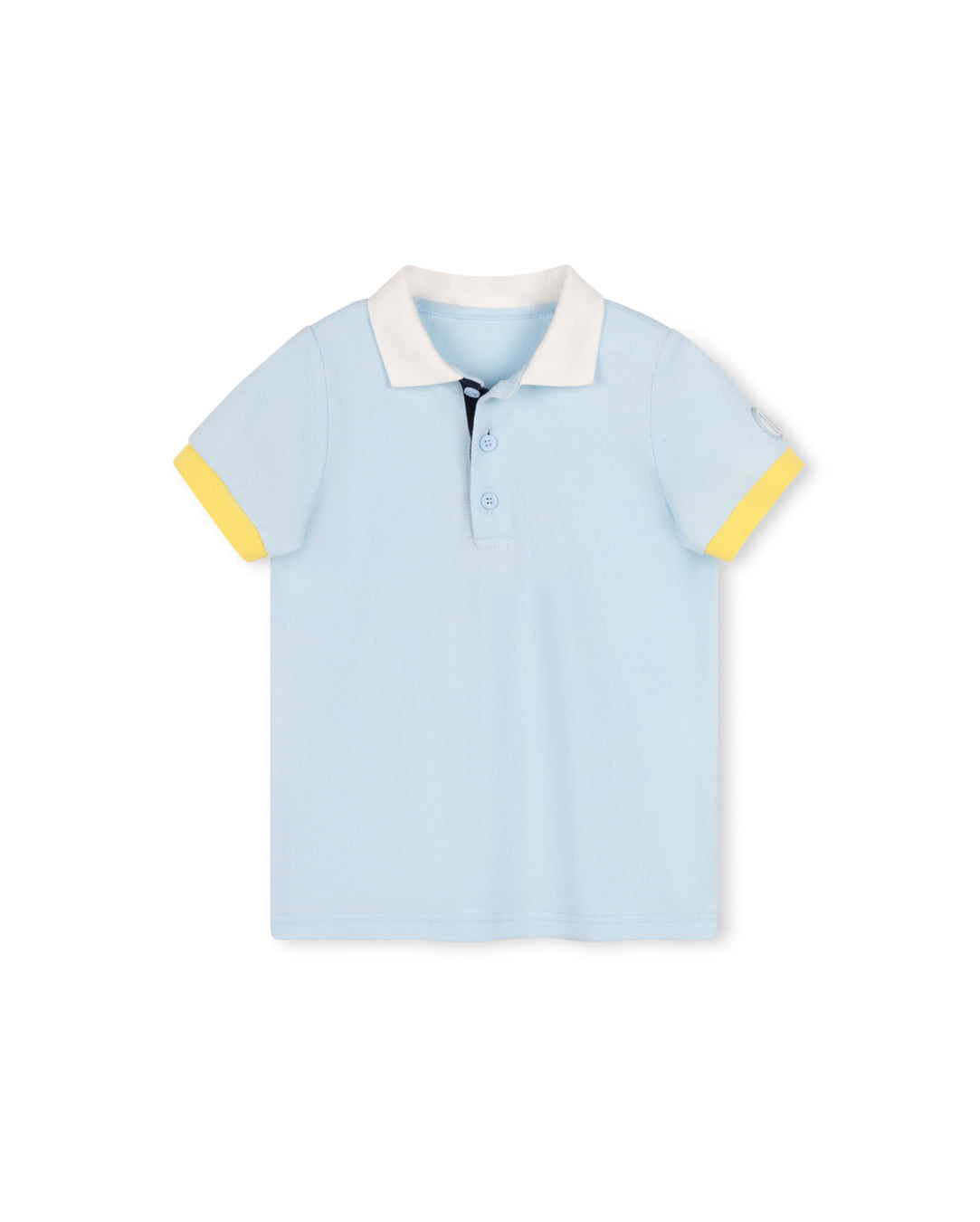 HARPER JAMES LIGHT BLUE COLOR BLOCK SS POLO