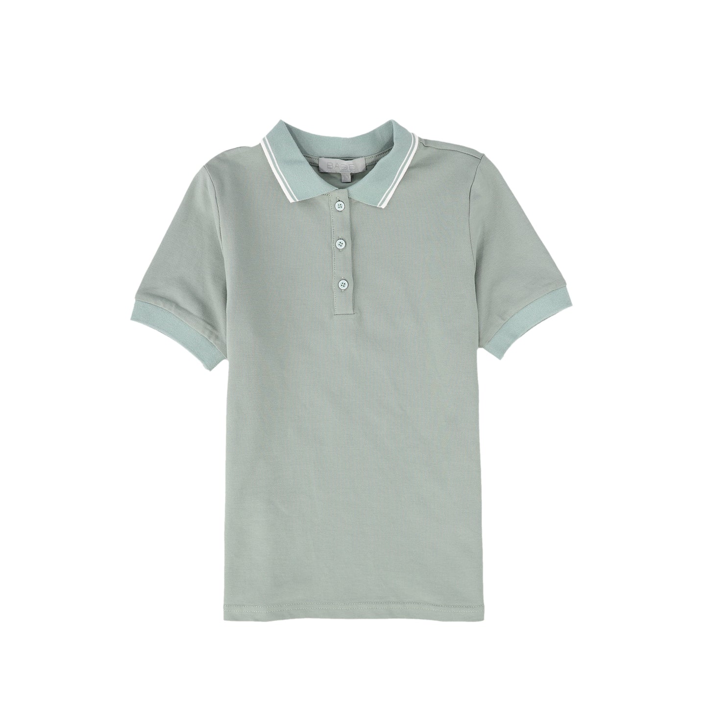 BACE COLLECTION GREEN TRIM COLLAR SS POLO