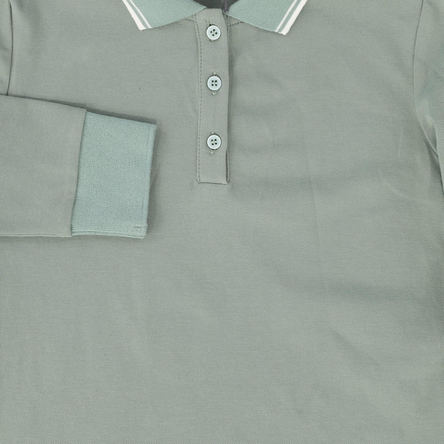 BACE COLLECTION GREEN TRIM COLLAR POLO [FINAL SALE]