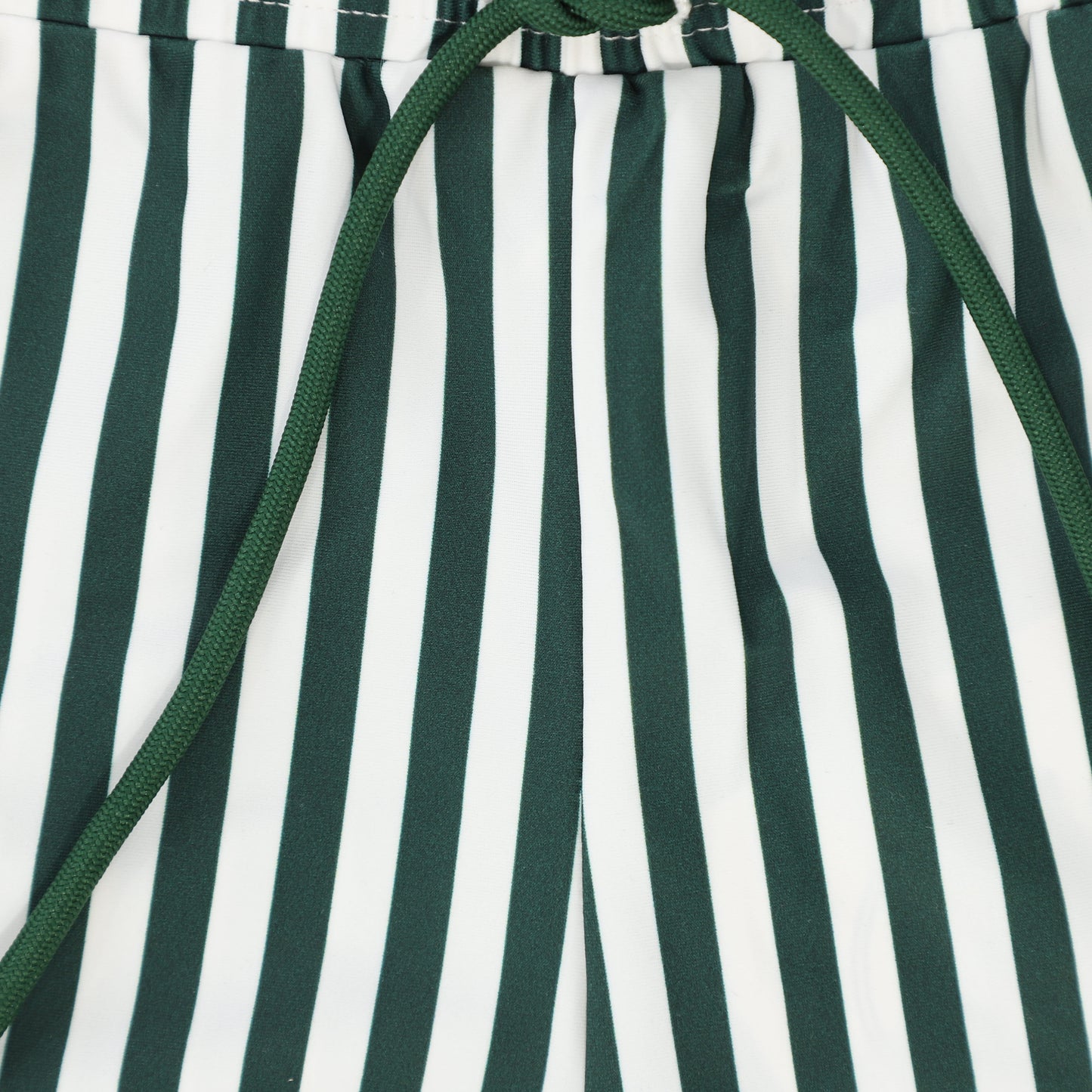 WATER CLUB GREEN STRIPED SWIM SHORTS