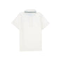 WATER CLUB WHITE/GREEN PIPED COLLAR SWIM TOP