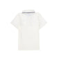 WATER CLUB WHITE/NAVY COLLAR SWIM TOP