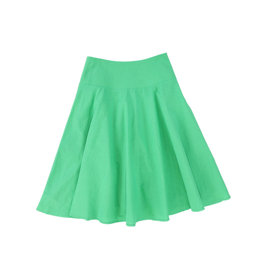 TUSTELLO GREEN SEAM WAISTED SKIRT