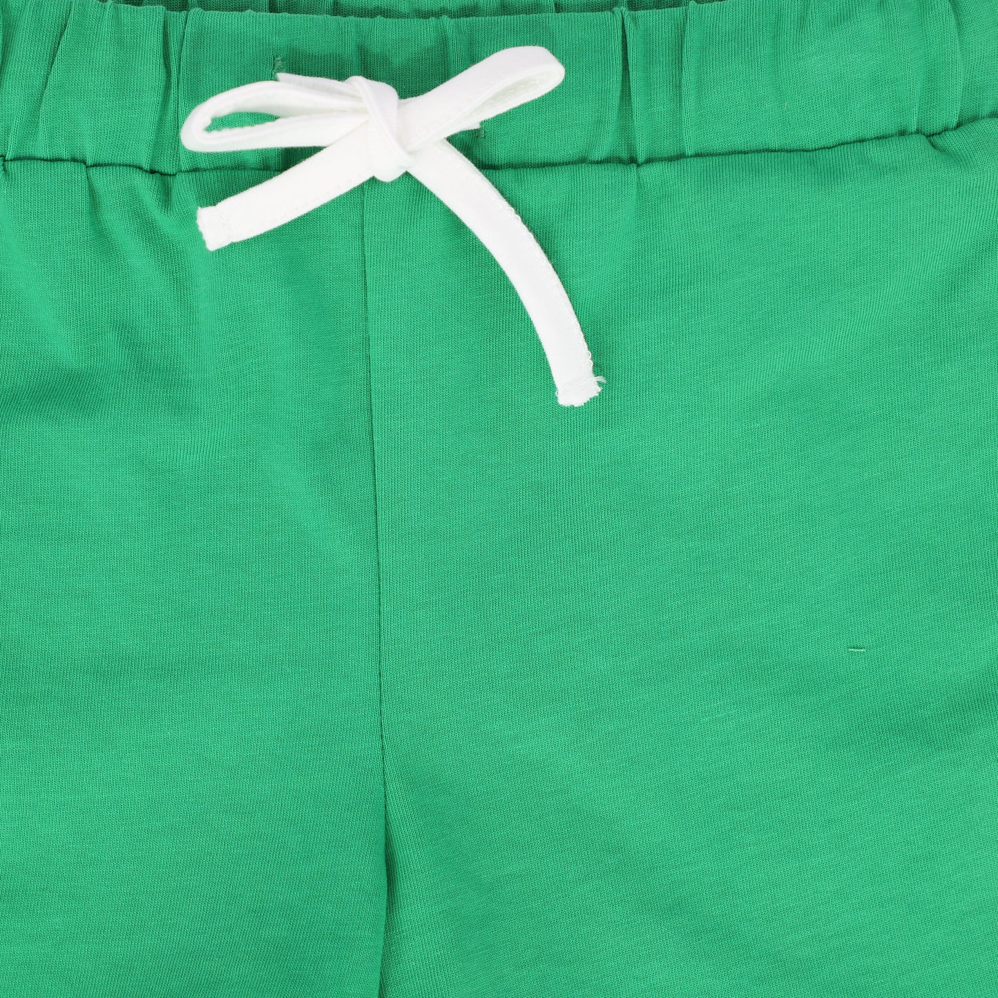 BAMBOO GREEN CONTRAST TRIM SHORTS