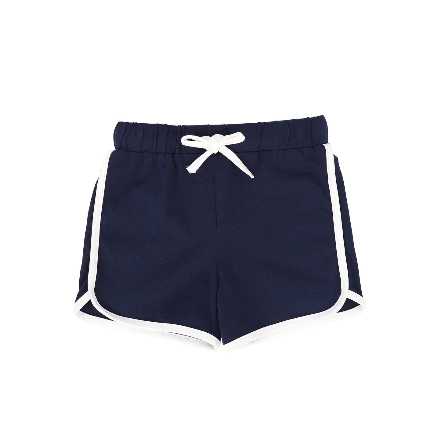 BAMBOO NAVY CONTRAST TRIM SHORTS