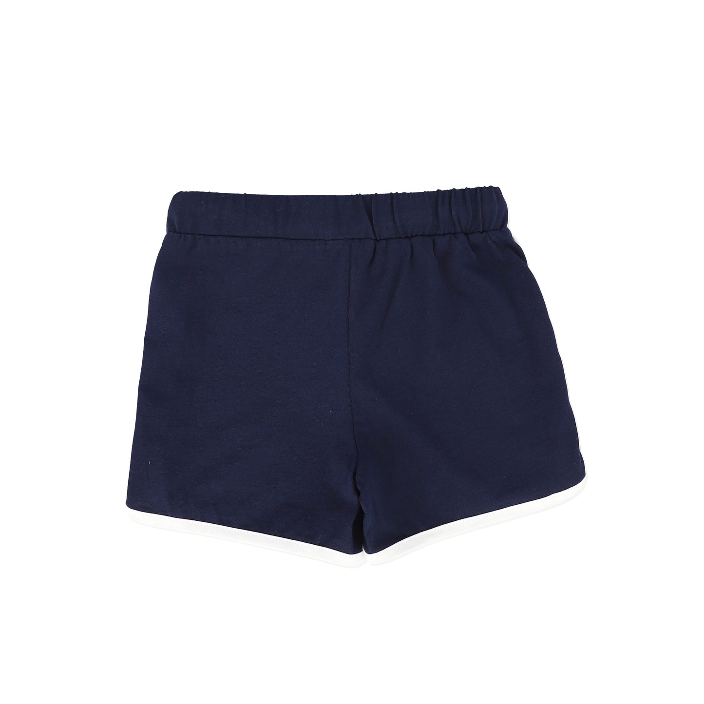 BAMBOO NAVY CONTRAST TRIM SHORTS