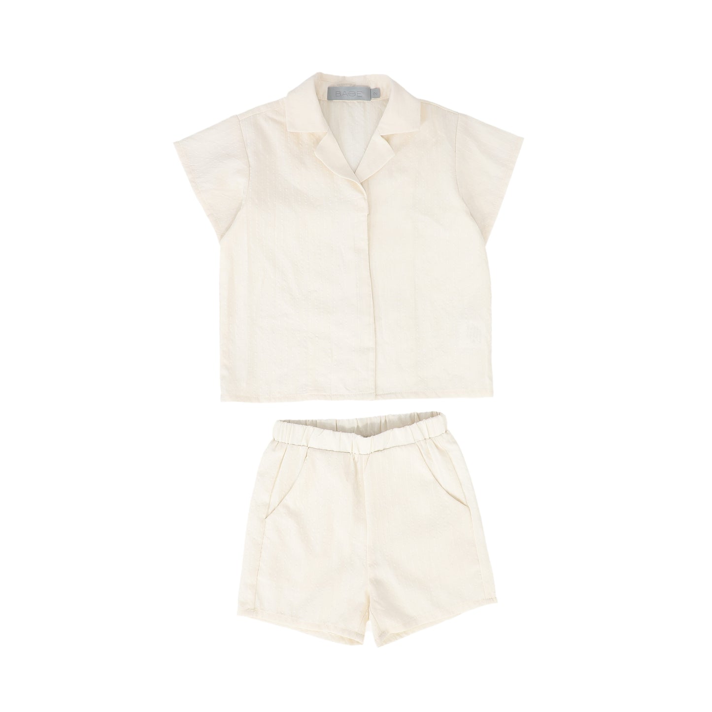 BACE COLLECTION IVORY STRIPE BOYS SET