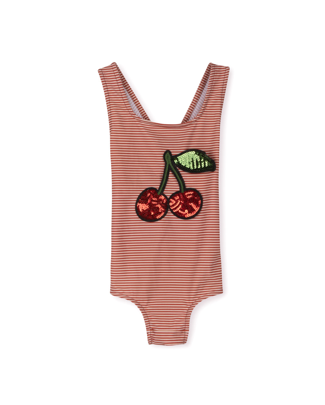 CABANA RUST SEQUIN CHERRY SWIMSUIT