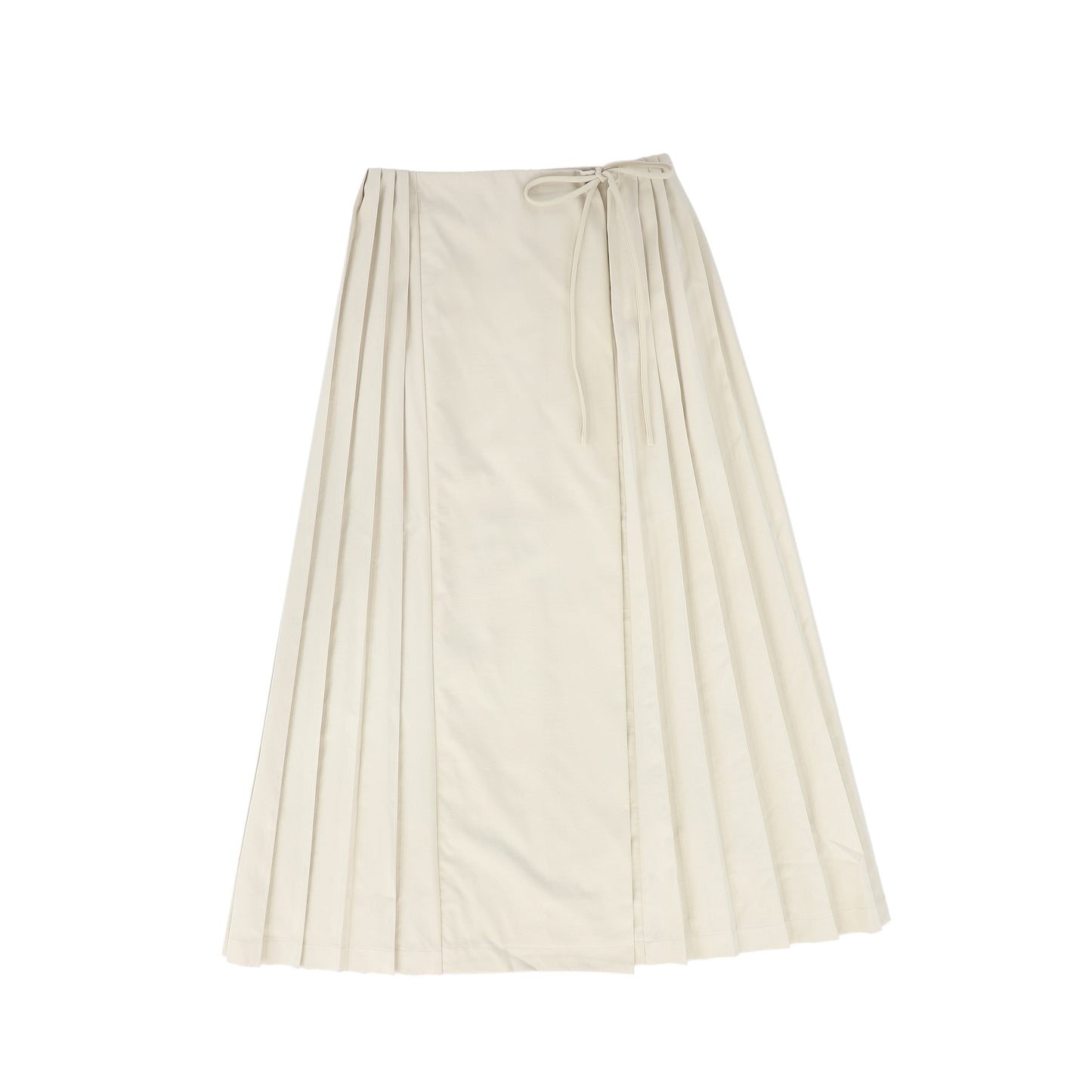 VALENTINA TAN PLEATED TIE SKIRT