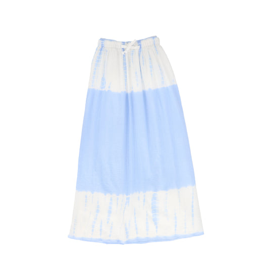 VALENTINA LIGHT BLUE TIE DYE MAXI SKIRT