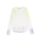 VALENTINA WHITE/LILAC TIE DYE T-SHIRT
