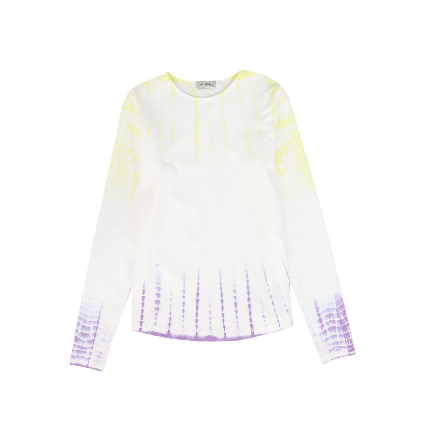 VALENTINA WHITE/LILAC TIE DYE T-SHIRT