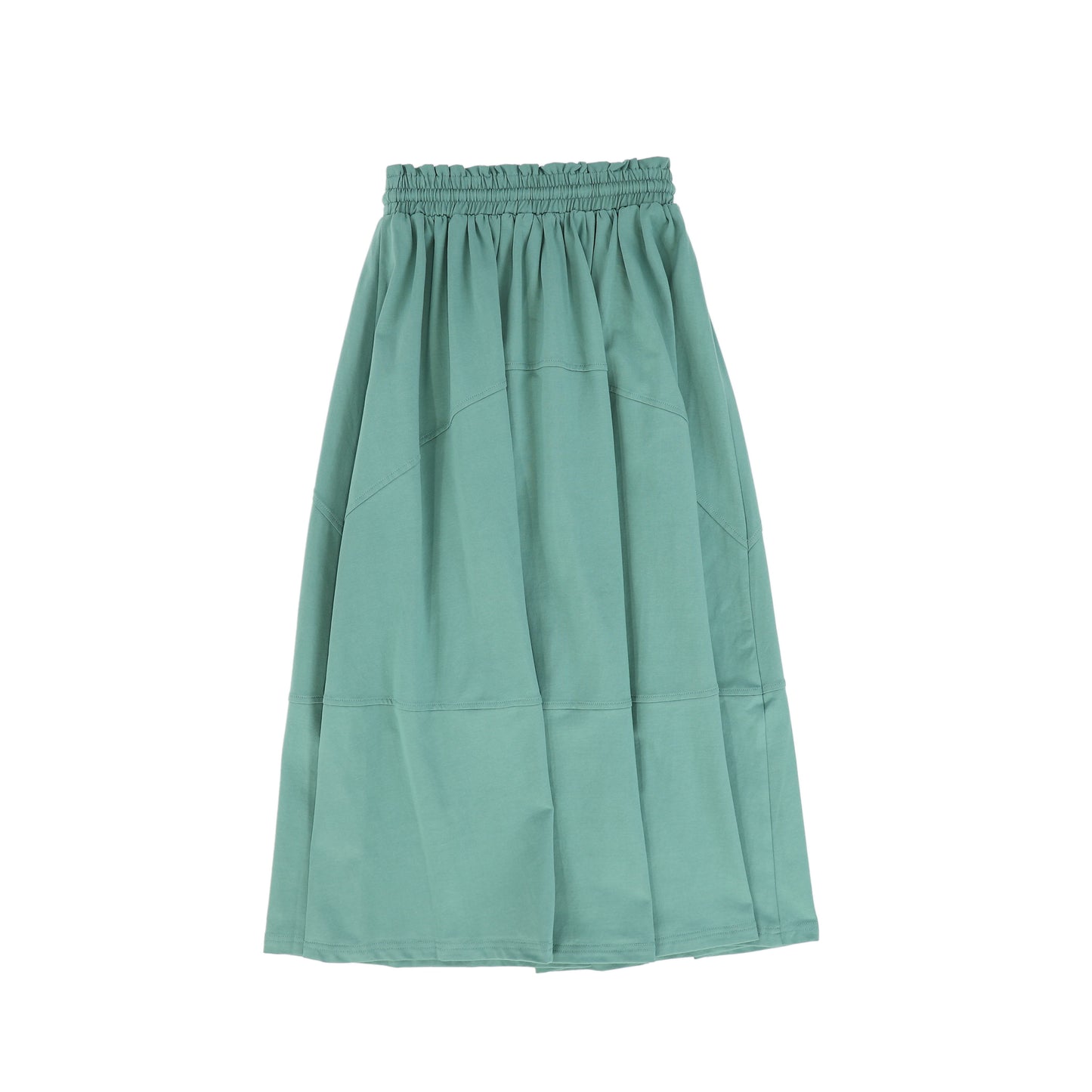 VALENTINA GREEN TIE WAISTED MAXI SKIRT