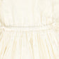 BAMBOO WHITE TEXTURED WAISTED MIDI DRESS [FINAL SALE]