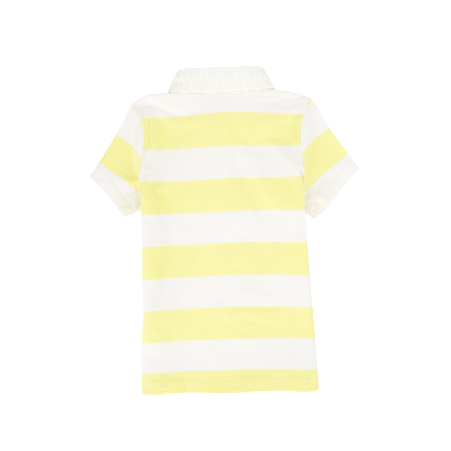 BAMBOO YELLOW WIDE STRIPED POLO