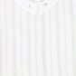LE BOURDON SAGE STRIPE COLLAR BLOUSE
