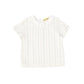 LE BOURDON SAGE STRIPE COLLAR BLOUSE