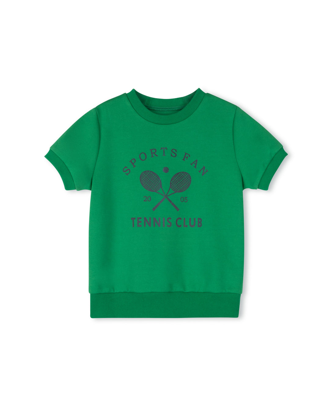 PHIL AND PHOEBE GREEN RACKET SS T-SHIRT