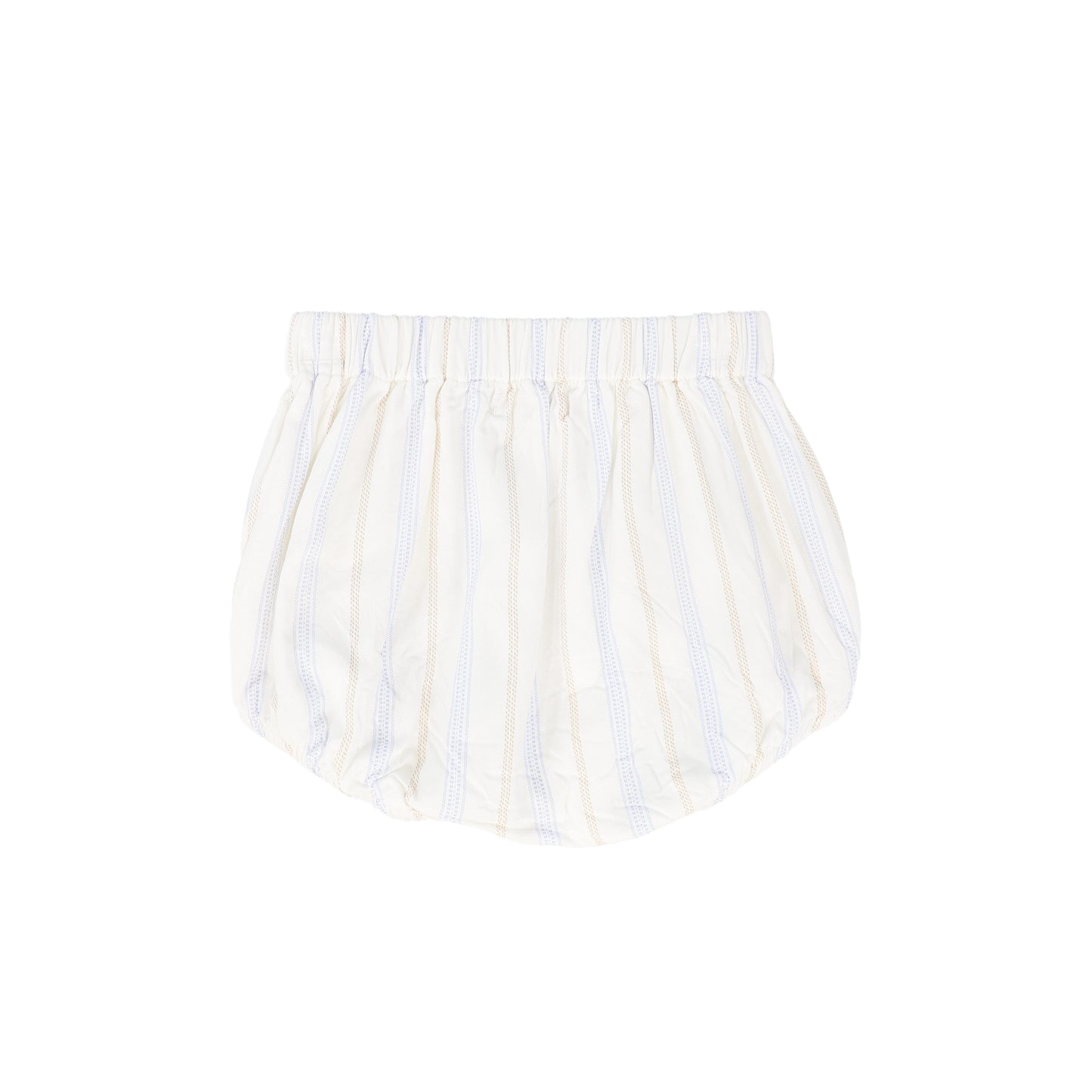 LE BOURDON IVORY/BLUE STRIPE BUTTON BLOOMER