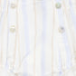 LE BOURDON IVORY/BLUE STRIPE BUTTON BLOOMER