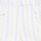 LE BOURDON IVORY/BLUE STRIPE POCKET SHORTS