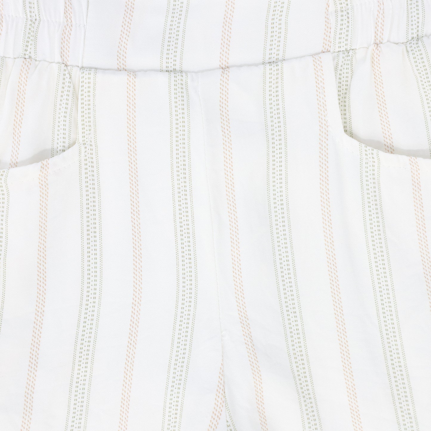 LE BOURDON SAGE STRIPE POCKET SHORTS