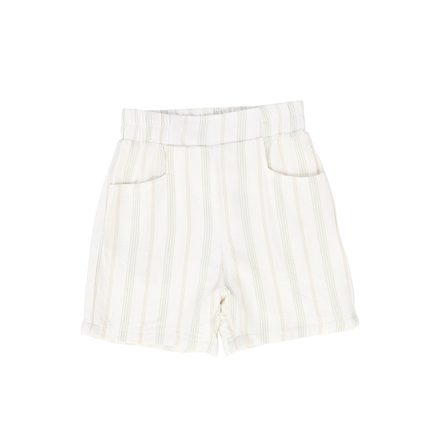 LE BOURDON SAGE STRIPE POCKET SHORTS