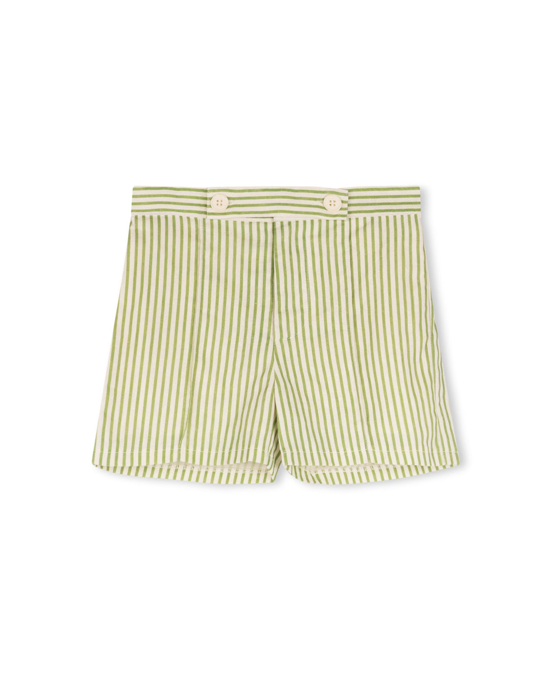 HARPER JAMES GREEN STRIPED SHORTS