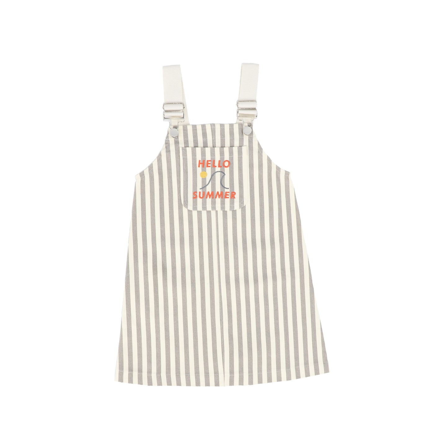 PHIL AND PHOEBE GREY/CREAM STRIPE DENIM JUMPER