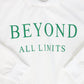BAMBOO WHITE/GREEN WORDED COLLAR TEE