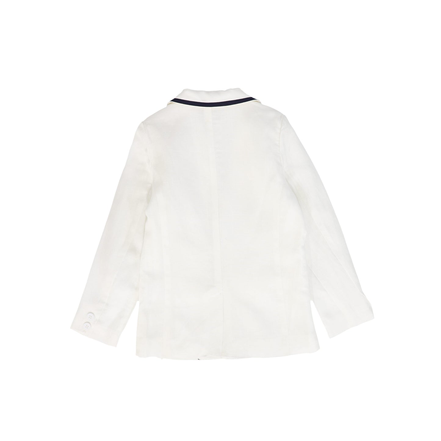 BACE COLLECTION WHITE RIBBON TRIM BLAZER