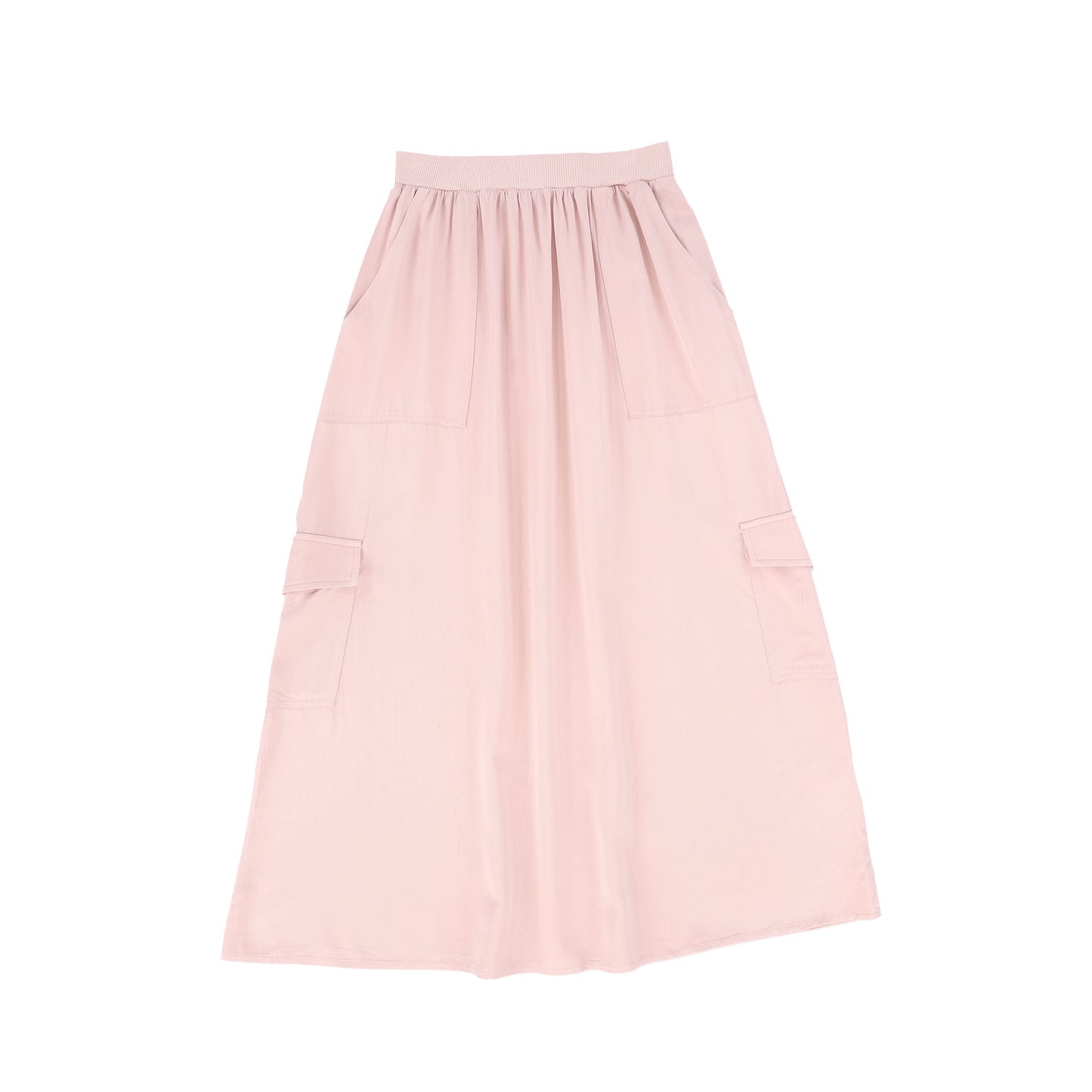 VALENTINA PINK FLOWY CARGO SKIRT