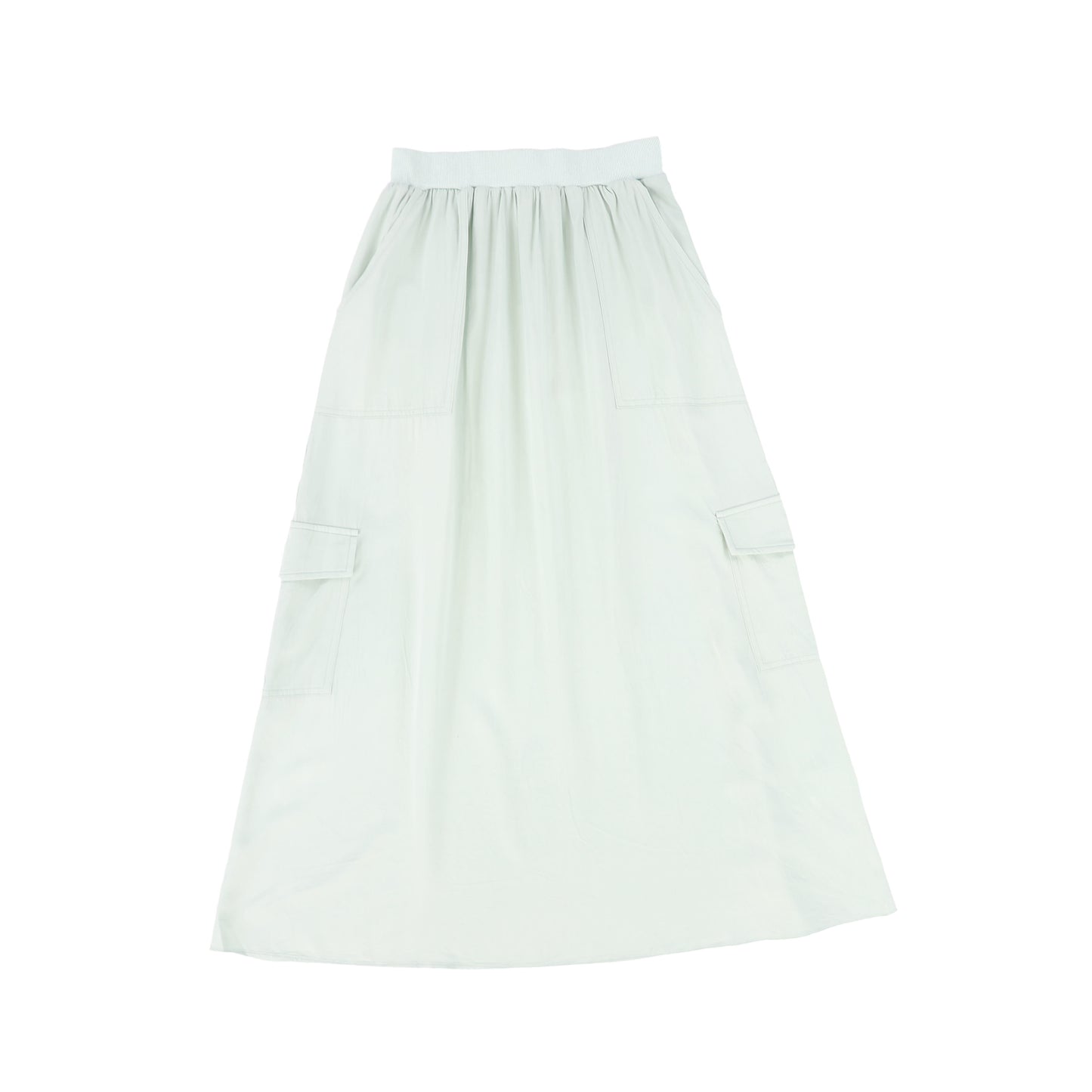 VALENTINA SAGE FLOWY CARGO SKIRT