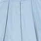 BACE COLLECTION BLUE POPLIN WIDE PLEATED SKIRT