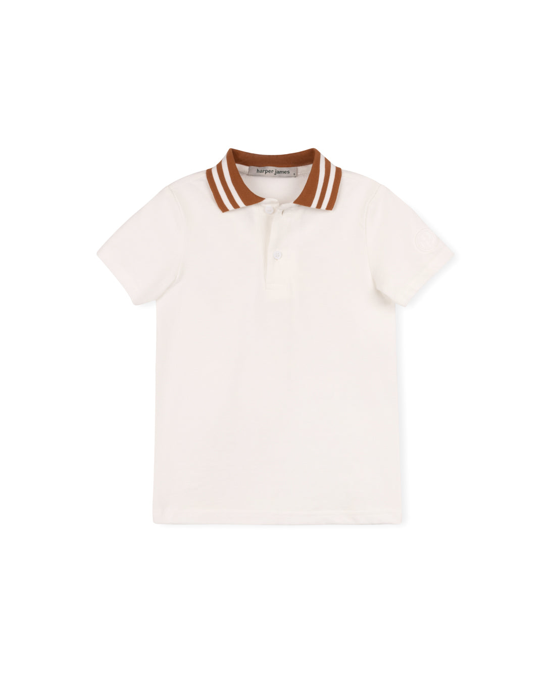 HARPER JAMES WHITE TRIM COLLAR POLO