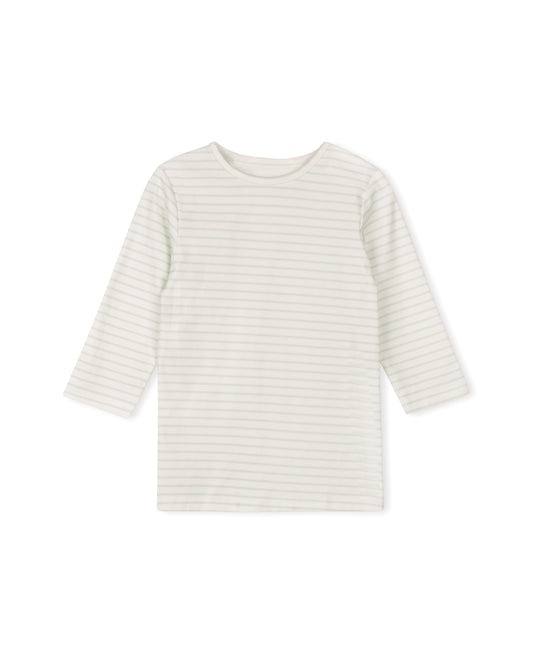 PHIL AND PHOEBE MINT/CREAM PASTEL STRIPED T-SHIRT