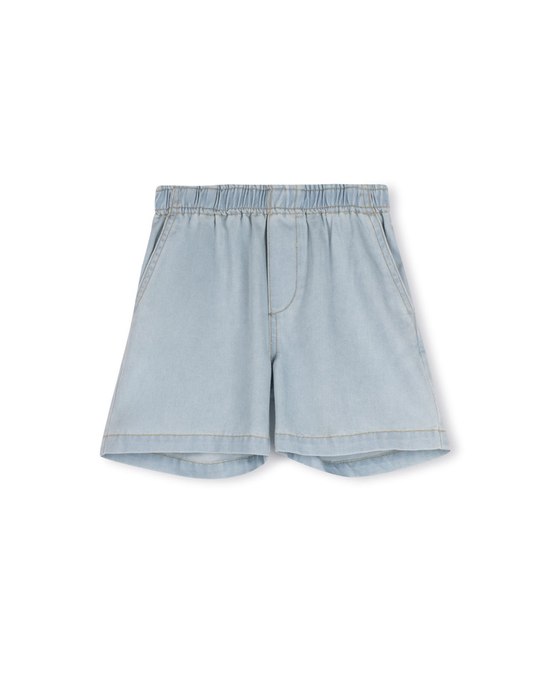 PHIL AND PHOEBE BLUE DENIM EDGE SHORTS