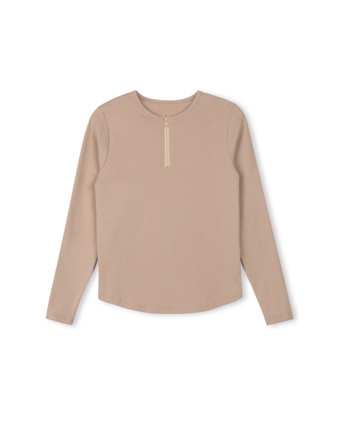 CABANA TAN ZIPPER TEE